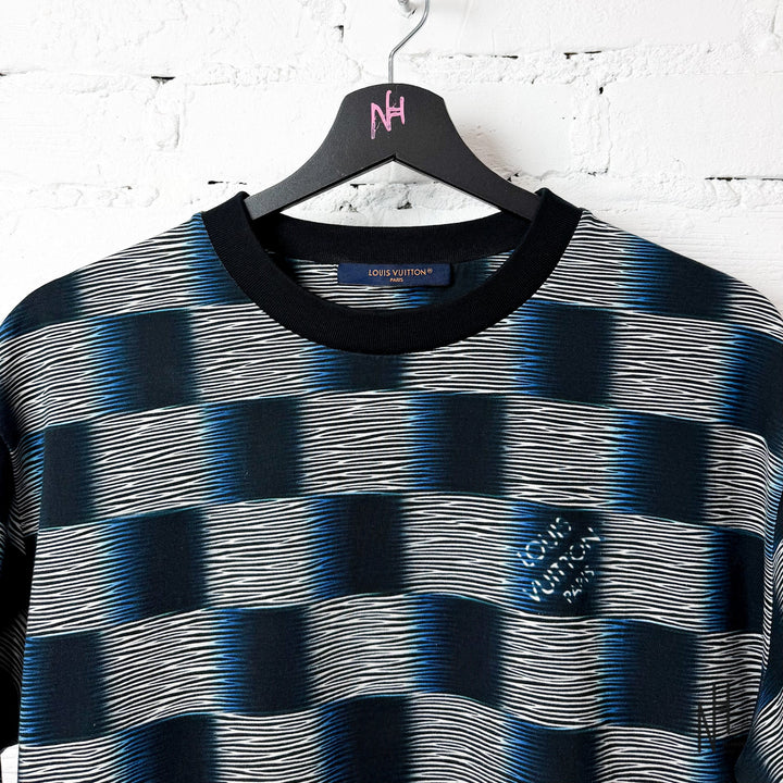 Louis Vuitton Electric Damier T-Shirt czarna N-Hype.