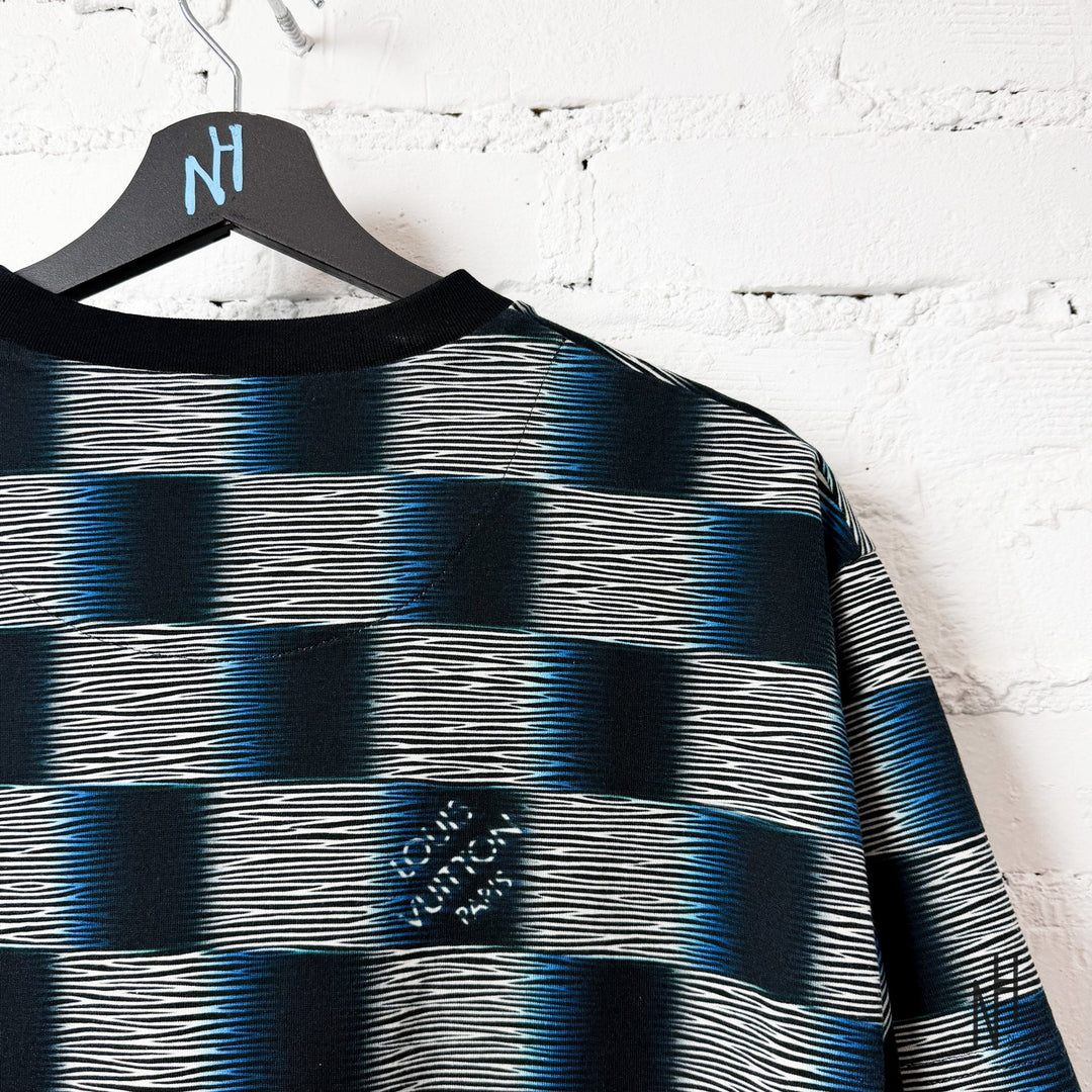 Louis Vuitton Electric Damier T-Shirt czarny N-Hype