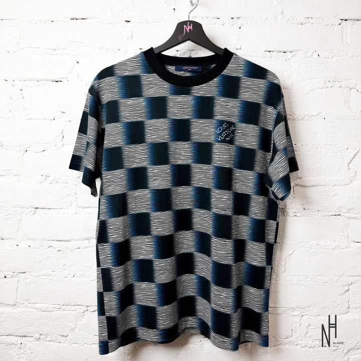 Louis Vuitton Electric Damier T-Shirt czarna N-Hype.