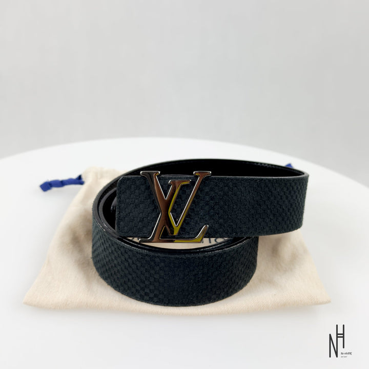 Louis Vuitton Initiales Suede Belt brązowy N-Hype