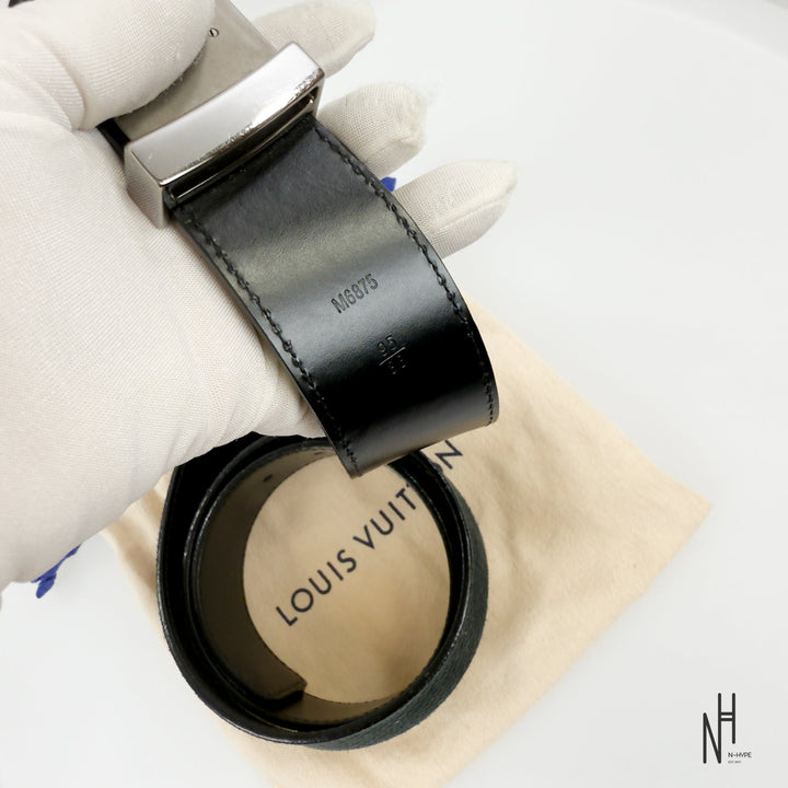 Louis Vuitton Initiales Suede Belt brązowy N-Hype.