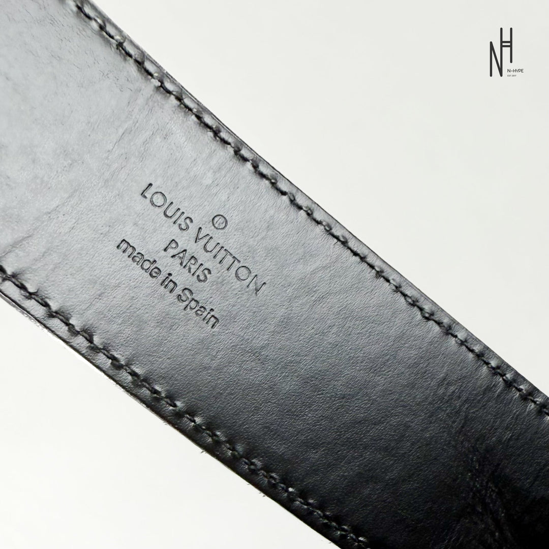 Louis Vuitton Initiales Suede Belt brązowy N-Hype