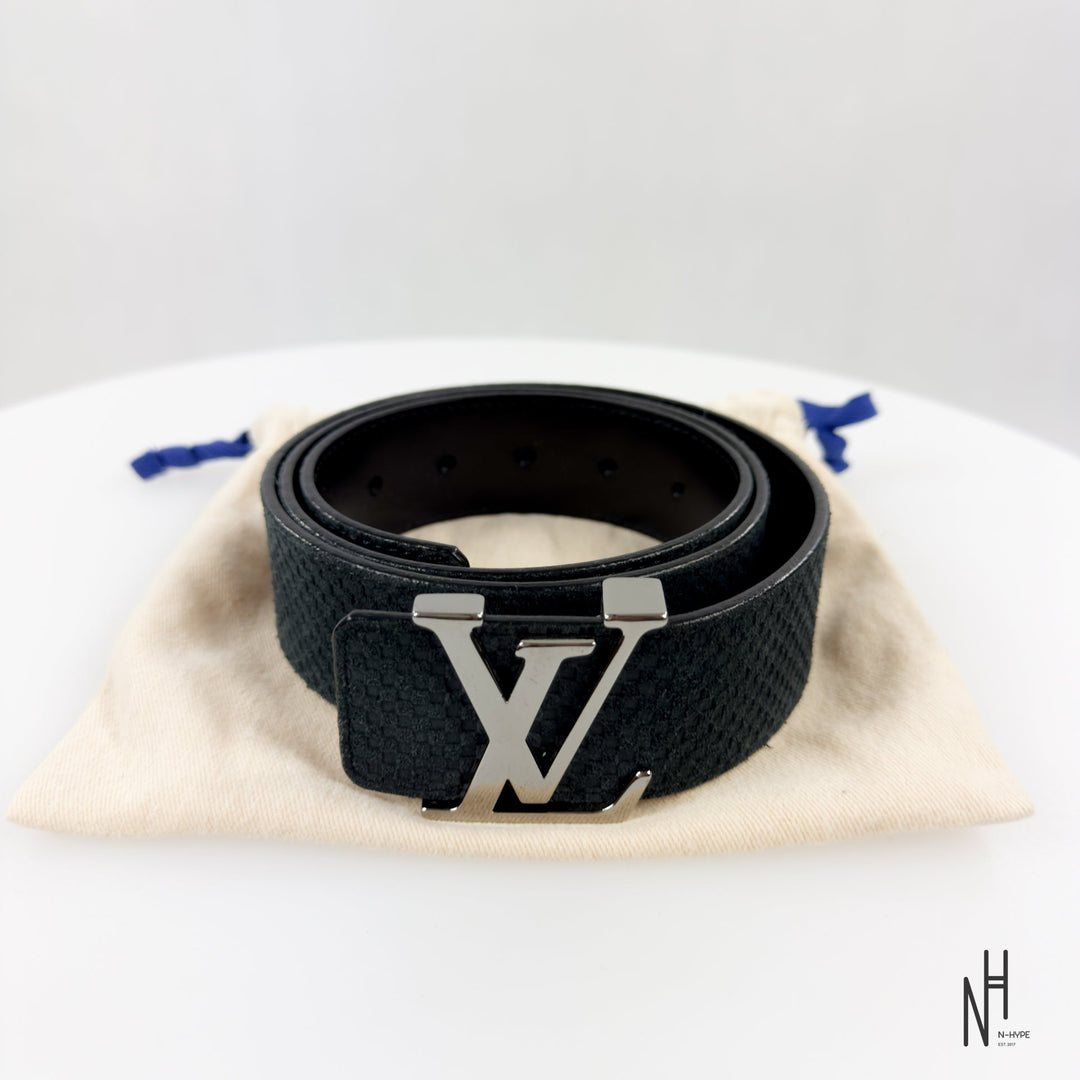 Louis Vuitton Initiales Suede Belt brązowy N-Hype