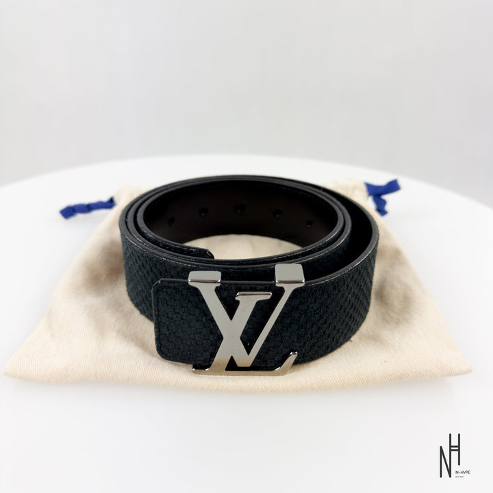 Louis Vuitton Initiales Suede Belt brązowy N-Hype