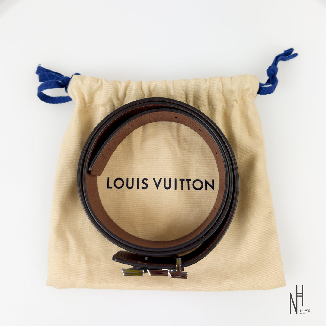Louis Vuitton Initials 40MM Reversible Taurillon Leather Black/Brown pasujące do stylu N-Hype.