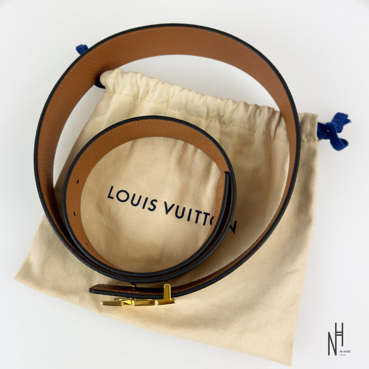 Louis Vuitton Initials 40MM Reversible Taurillon Leather Black / Brown belt N-Hype