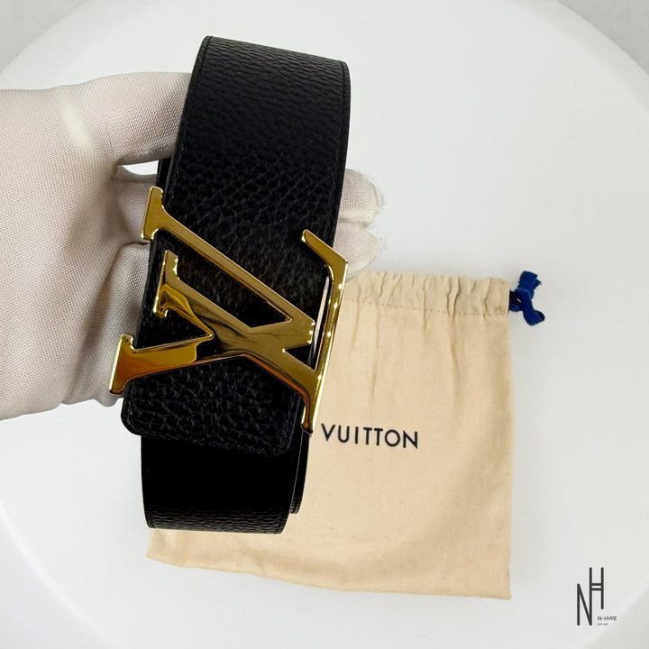 Louis Vuitton Initials 40MM Reversible Taurillon Leather Black / Brown belt N-Hype.