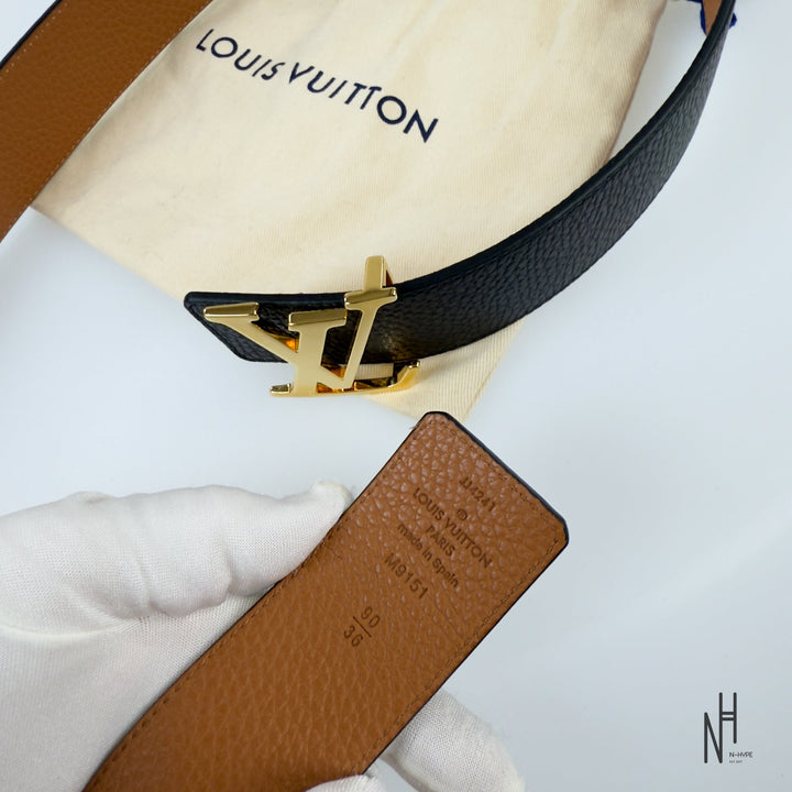 Louis Vuitton Initials 40MM Reversible Taurillon Leather Black / Brown N-Hype luxury belt