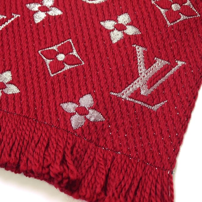 Louis Vuitton Logomania Scarf Red jedwabny szalik damska N-Hype