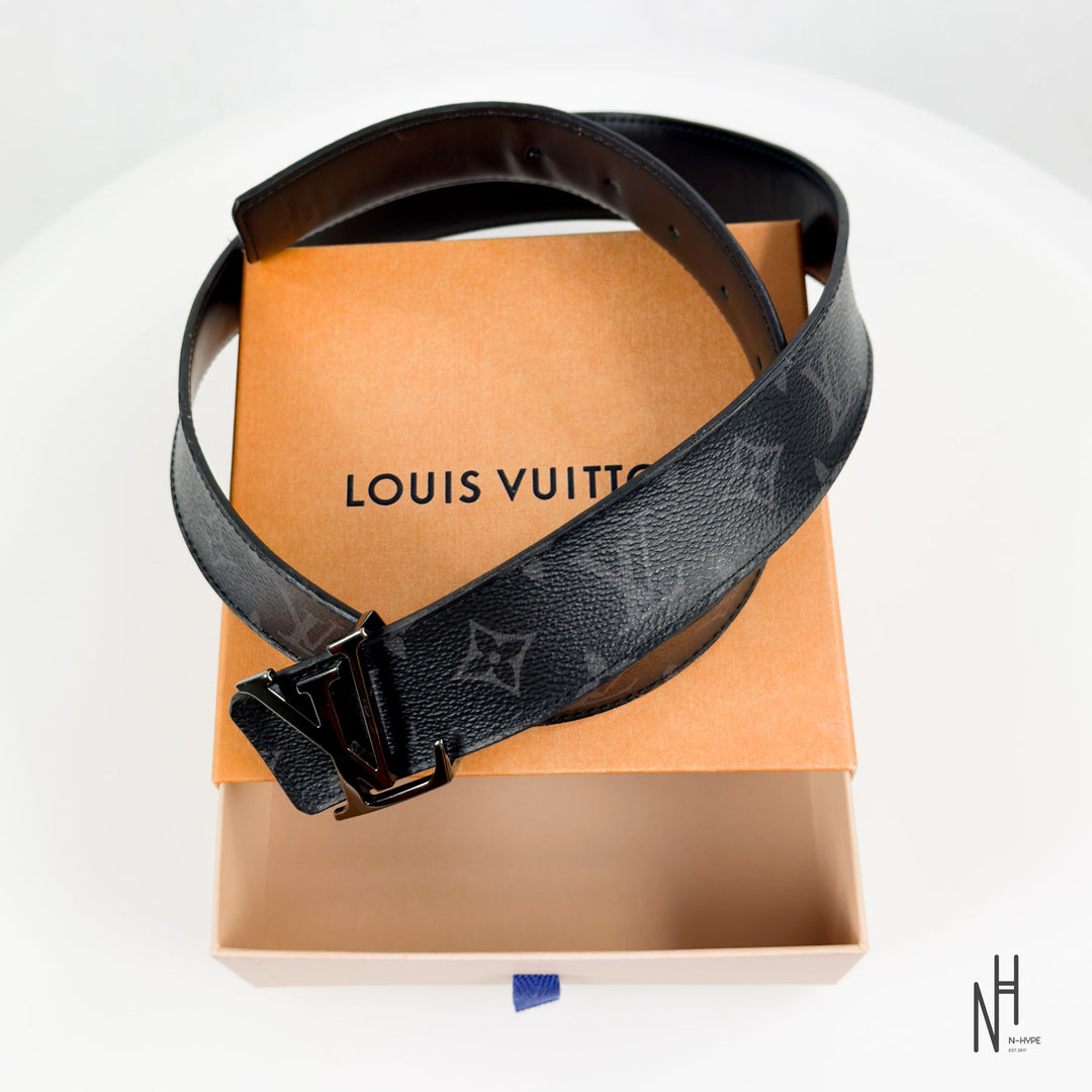 Louis Vuitton LV Initiales 40 mm Reversible Monogram Eclipse pasek N-Hype.
