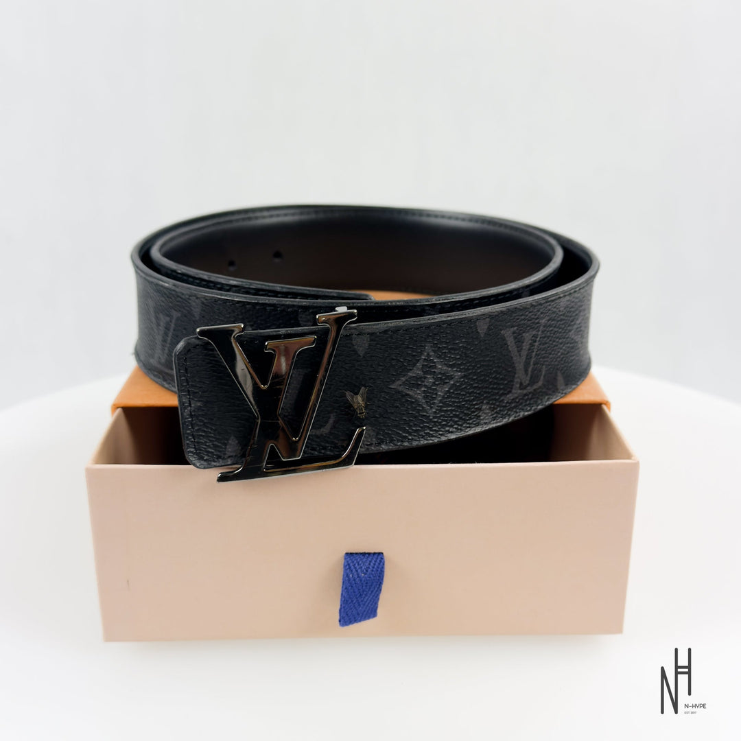Louis Vuitton LV Initiales 40 mm Reversible Monogram Eclipse pasek męski czarny N-Hype