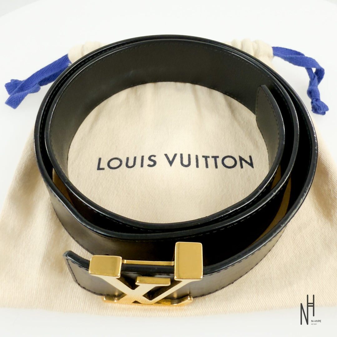 Louis Vuitton LV Initiales Belt czarny - N-Hype pasuje do streetwearowych stylizacji.