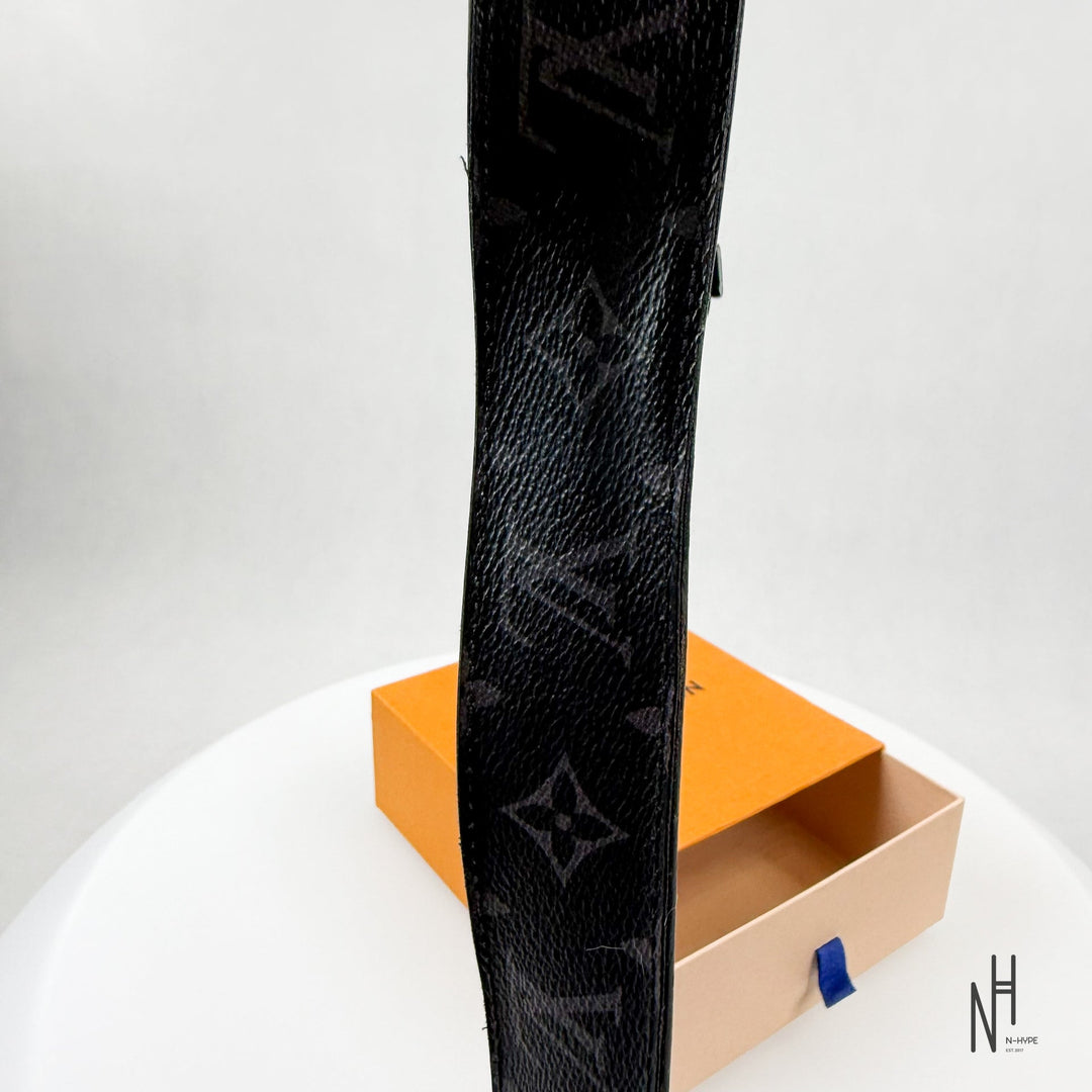 Louis Vuitton LV Sunset Reversible Belt 40 MM Black / Blue Buckle N-Hype fashion accessory.