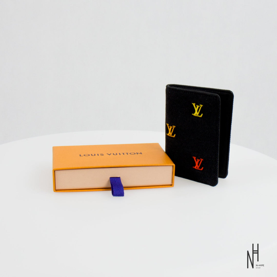 Louis Vuitton Pocket Organizer LV Blason Denim portfel niebieski N-Hype.
