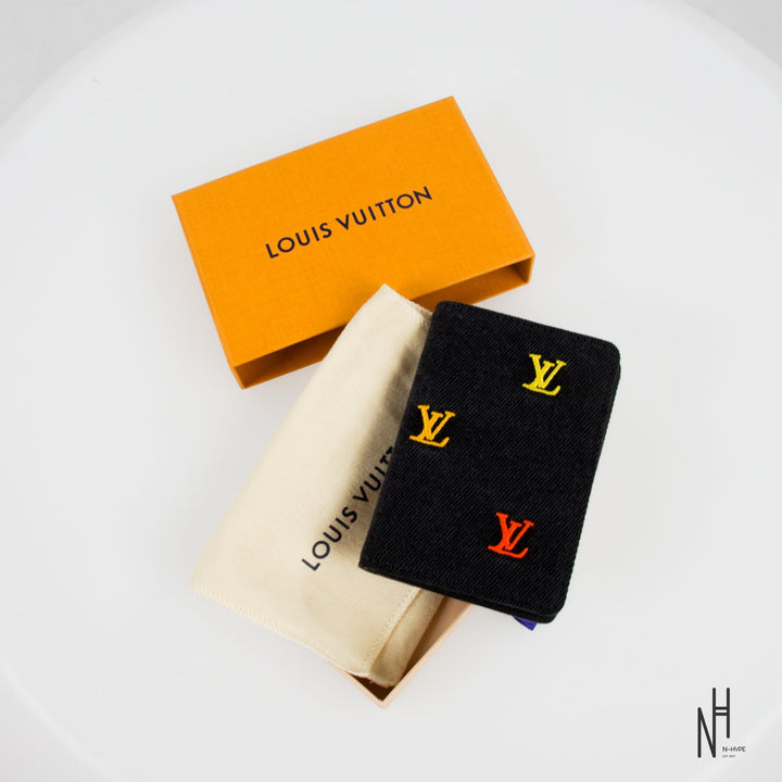 Louis Vuitton Pocket Organizer LV Blason Denim portfel N-Hype