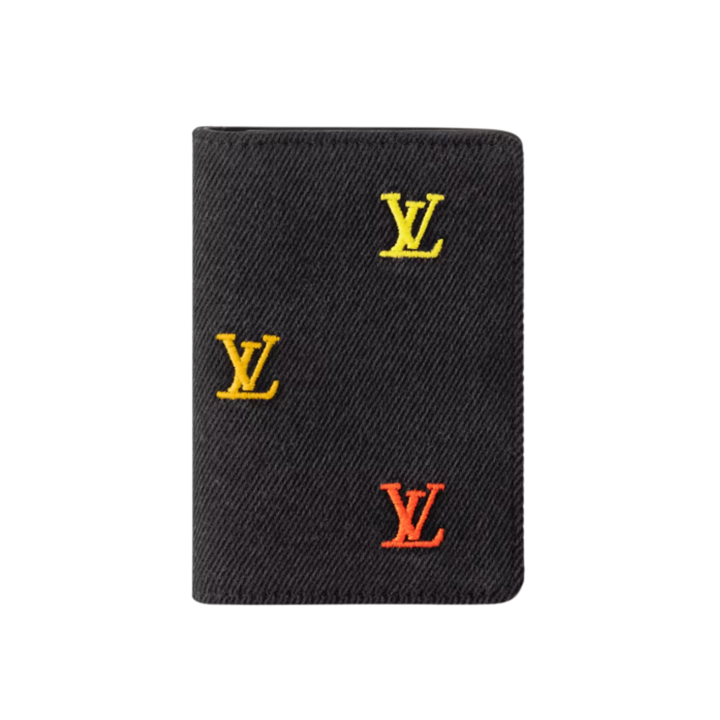 Louis Vuitton Pocket Organizer LV Blason Denim portfel męski niebieski N-Hype