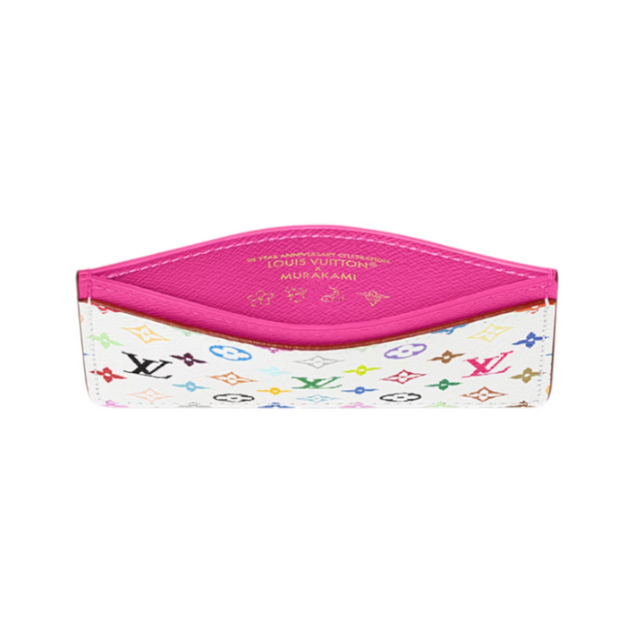 Louis Vuitton x Takashi Murakami Card Holder biało-multikolorowy N-Hype