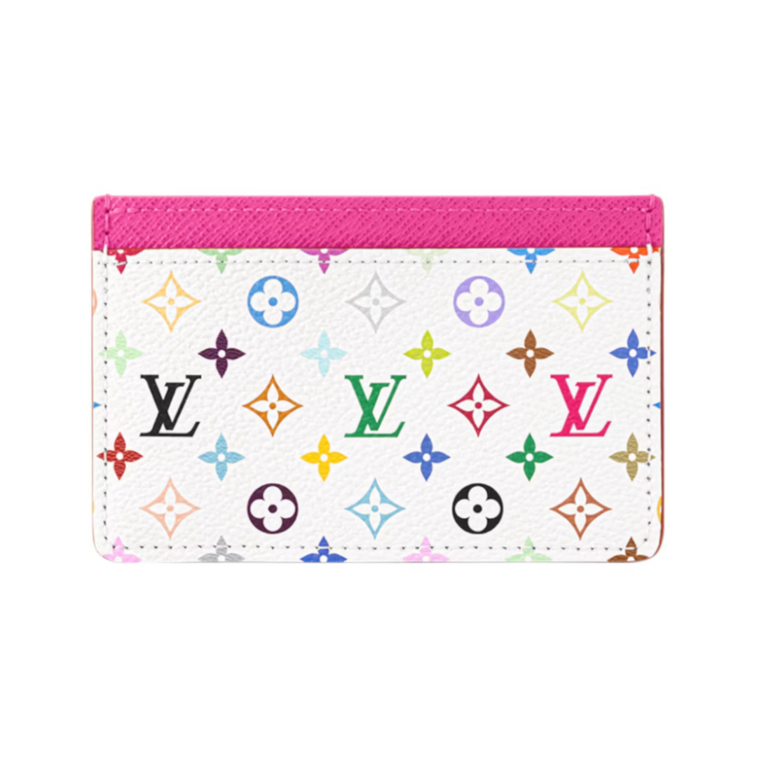 Louis Vuitton x Takashi Murakami Card Holder biało-multikolorowa N-Hype