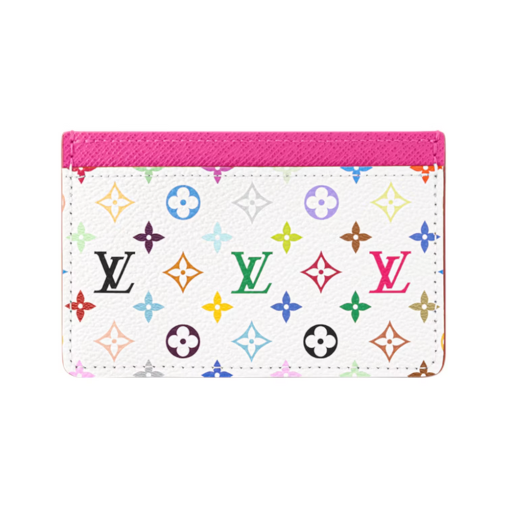 Louis Vuitton x Takashi Murakami Card Holder biało-multikolorowa N-Hype