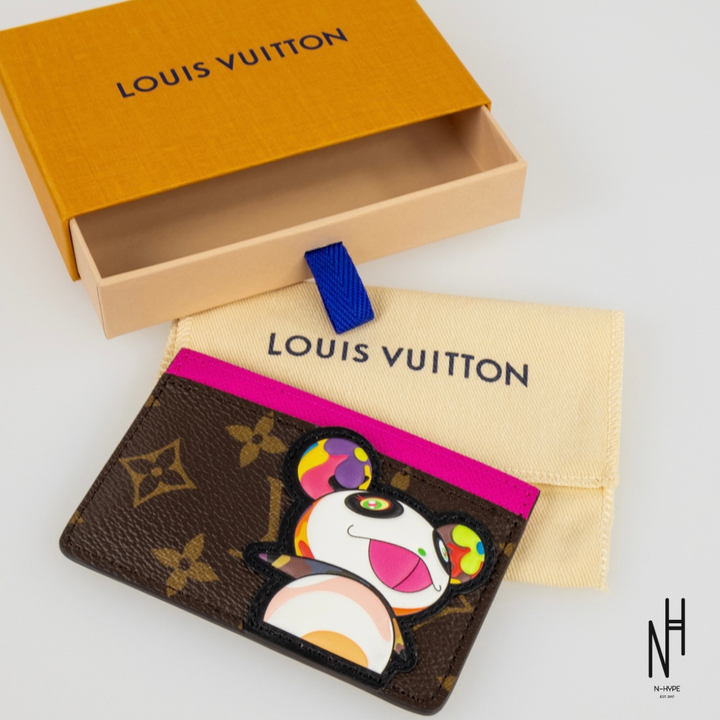 Louis Vuitton x Takashi Murakami Panda Card Holder Monogram portfel N-Hype