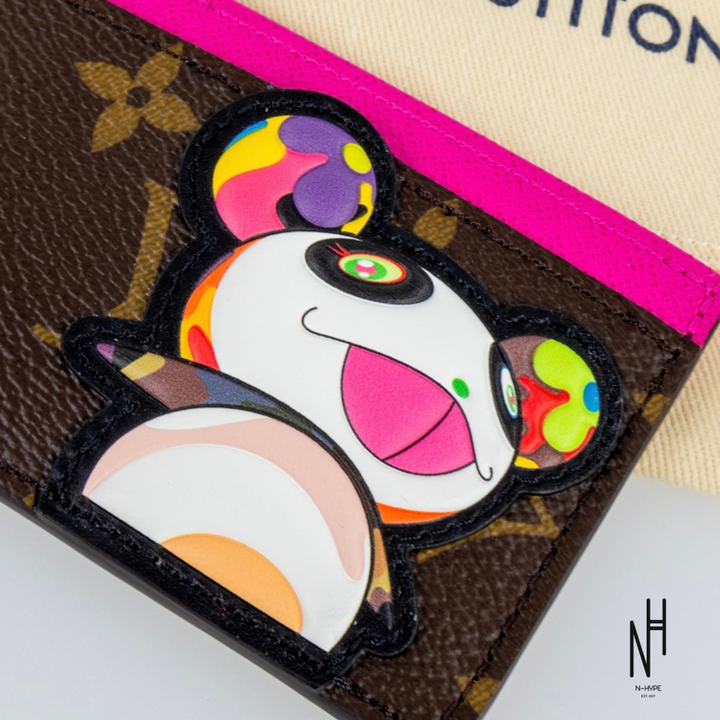 Louis Vuitton x Takashi Murakami Panda Card Holder Monogram portfel streetwear N-Hype