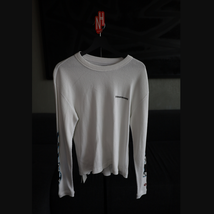 Matty Boy x Chrome Hearts Thermal White Long Sleeve koszulka męska N-Hype