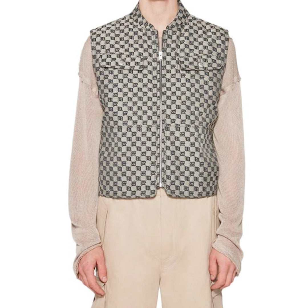 MISBHV Jaquard Canvas Monogram Vest czarny N-Hype
