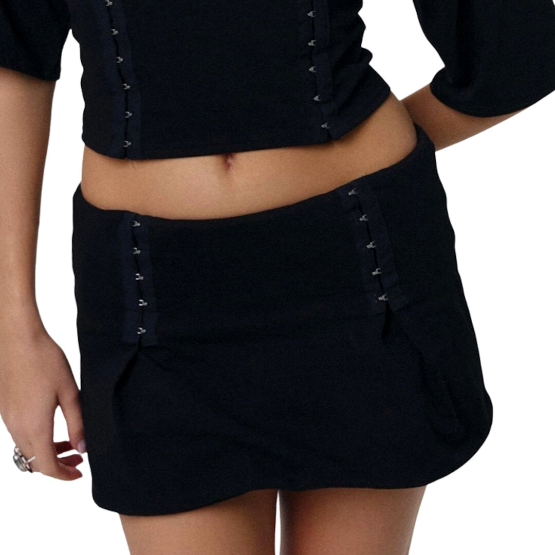 MISI Bra Mini Skirt Black N-Hype streetwear spódnica mini czarna