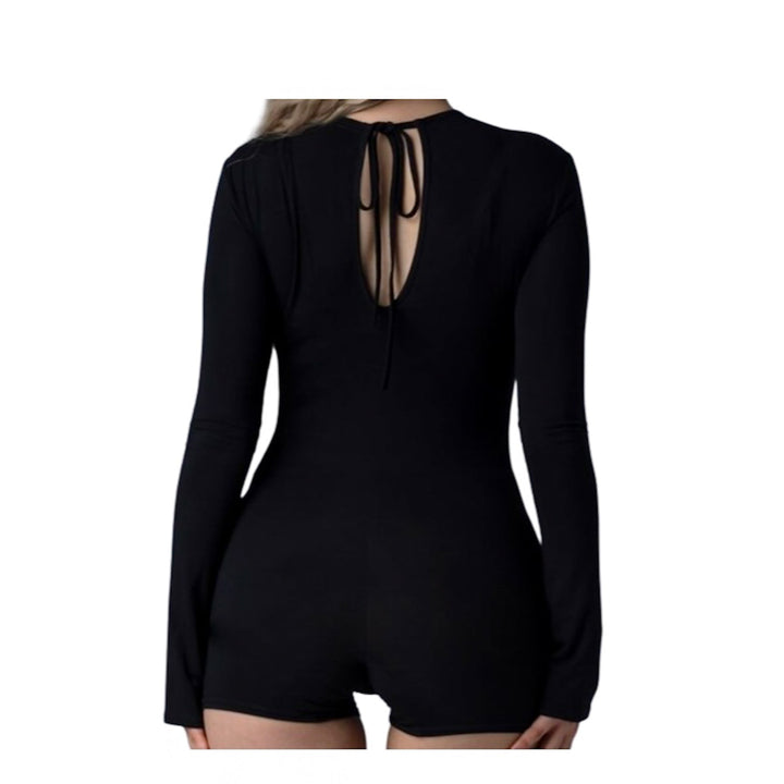 MISI Jumpsuit with Flared Sleeves Black N-Hype Women's Streetwear Fashion