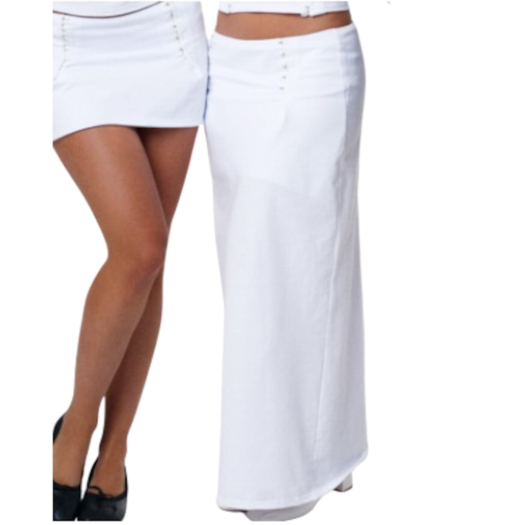 MISI Maxi Skirt White N-Hype damski elegancka streetwear fashion