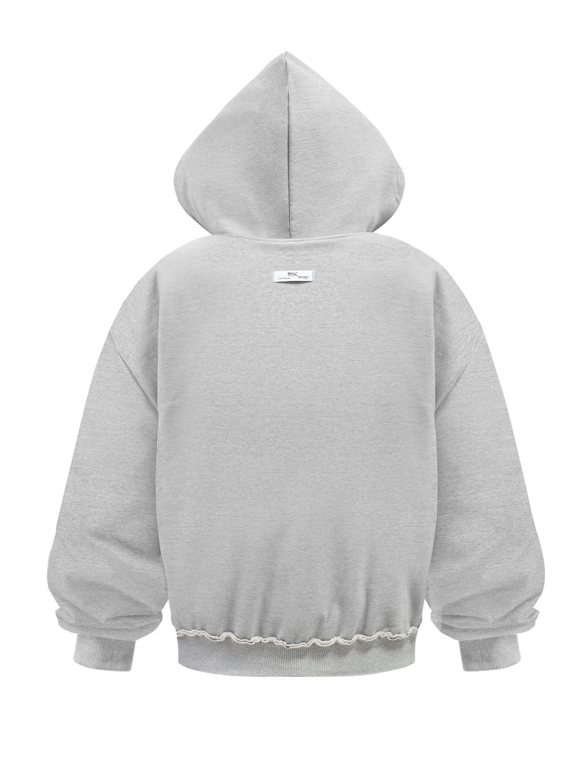 Szara MSC Bluza Zip marki N-Hype