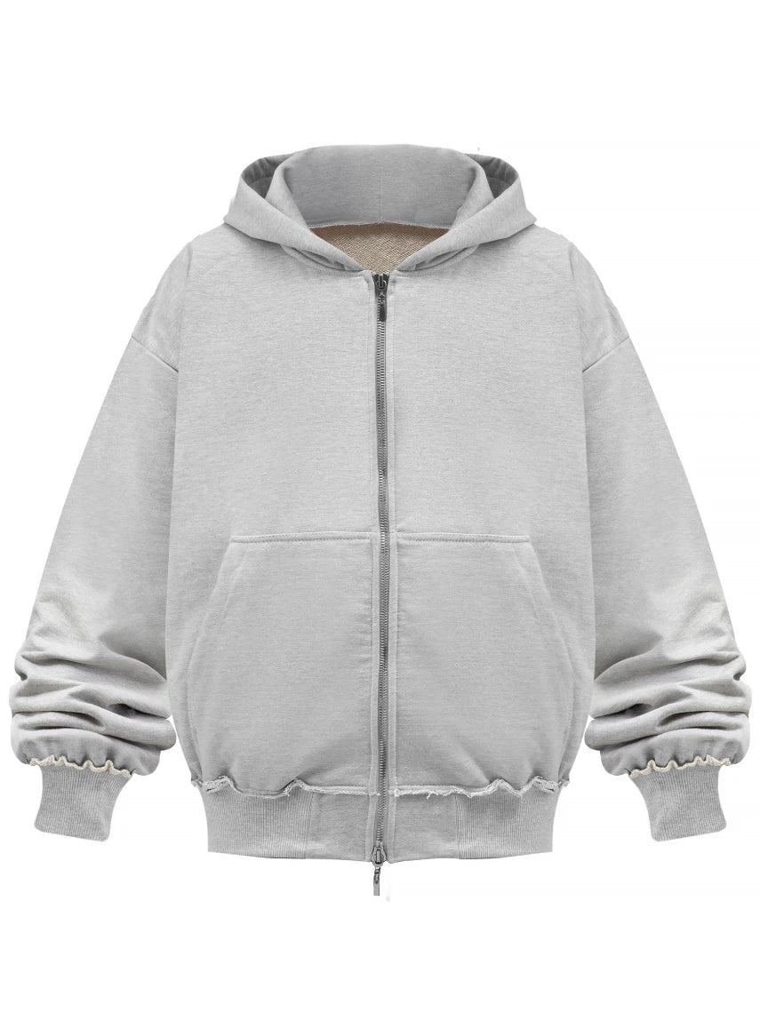 Szara MSC Bluza Zip marki N-Hype.