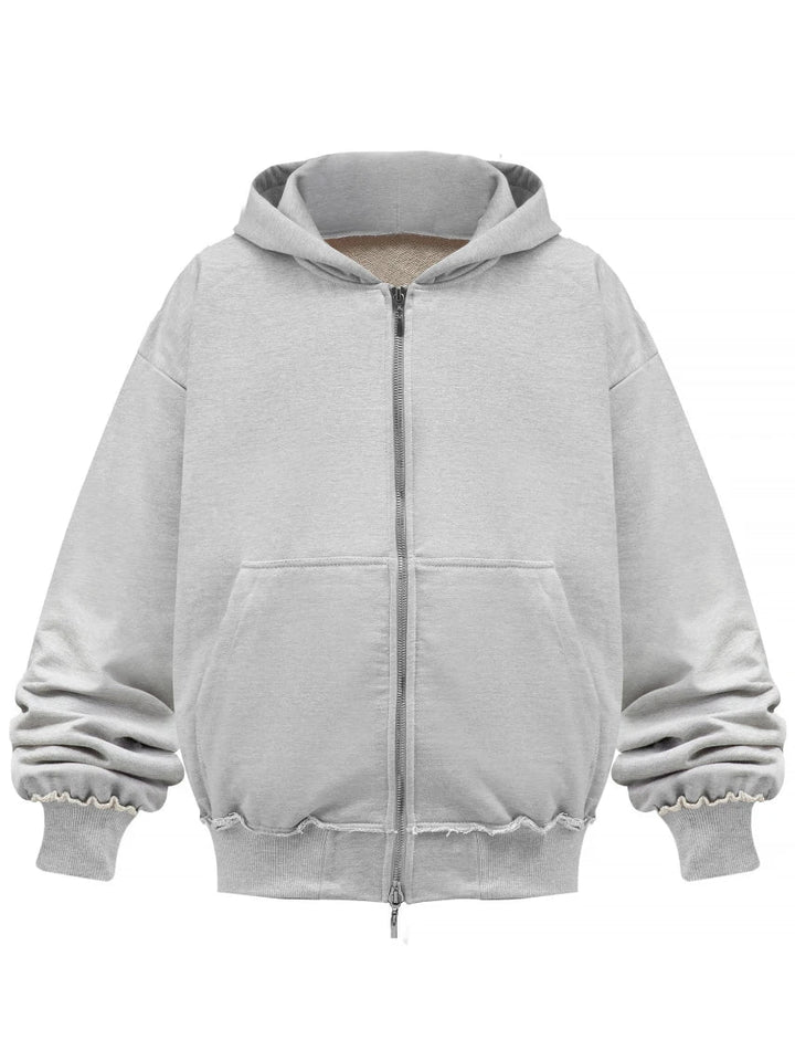 Szara MSC Bluza Zip marki N-Hype.