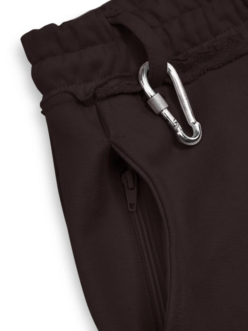 MSC Spodnie Dresowe Brązowe N-Hype streetwear fashion casual outfit.
