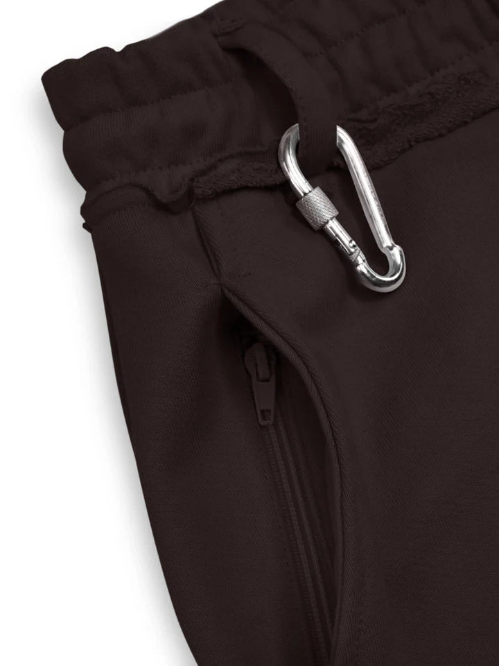 MSC Spodnie Dresowe Brązowe N-Hype streetwear fashion casual outfit.