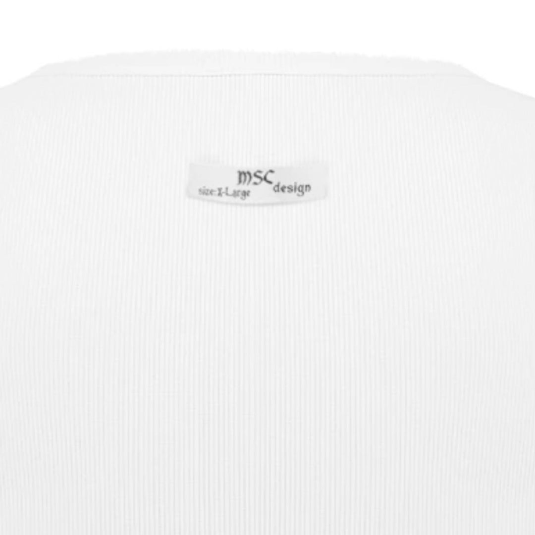 Biała koszulka MSC Tank Top N-Hype, markowa odzież streetwear.