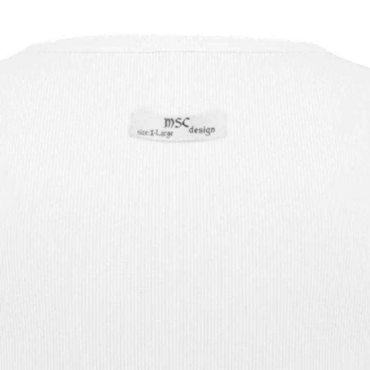 Biała koszulka MSC Tank Top N-Hype, markowa odzież streetwear.
