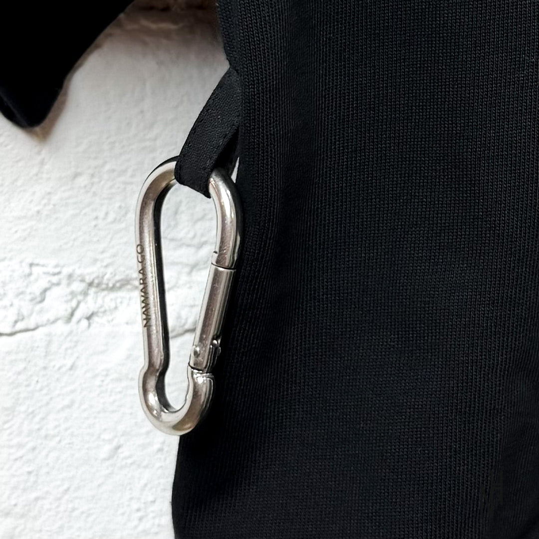 Nawara Carabiner Tee koszulka czarna męska N-Hype