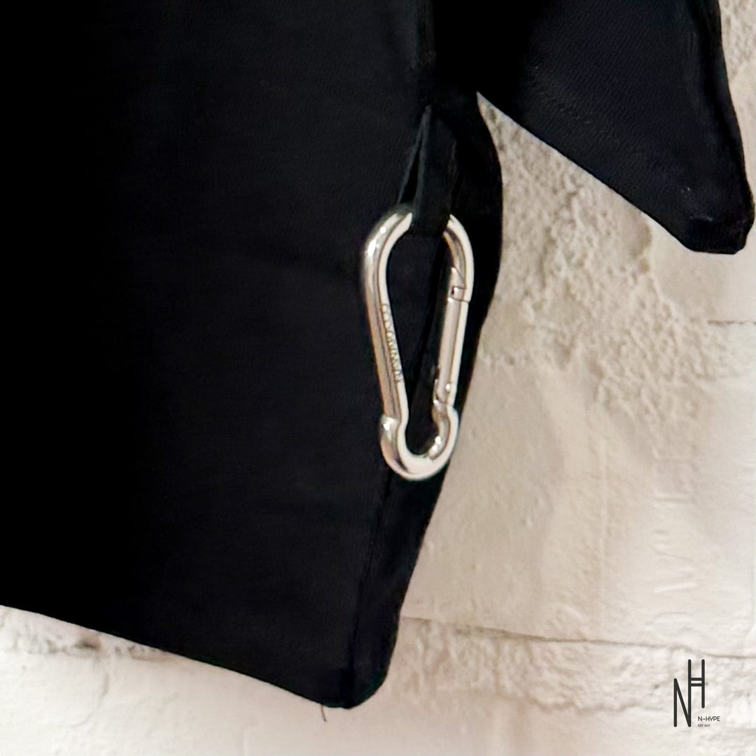 Nawara Carabiner Tee czarna koszulka męska N-Hype