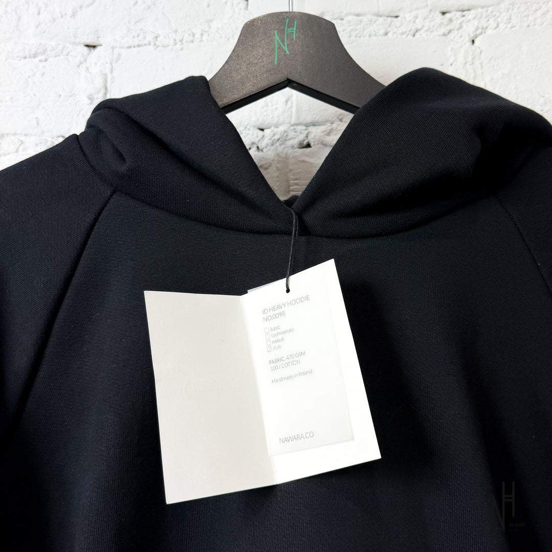 Nawara Heavy Hoodie Unpolished Black N-Hype streetwear hoodie sweater black.