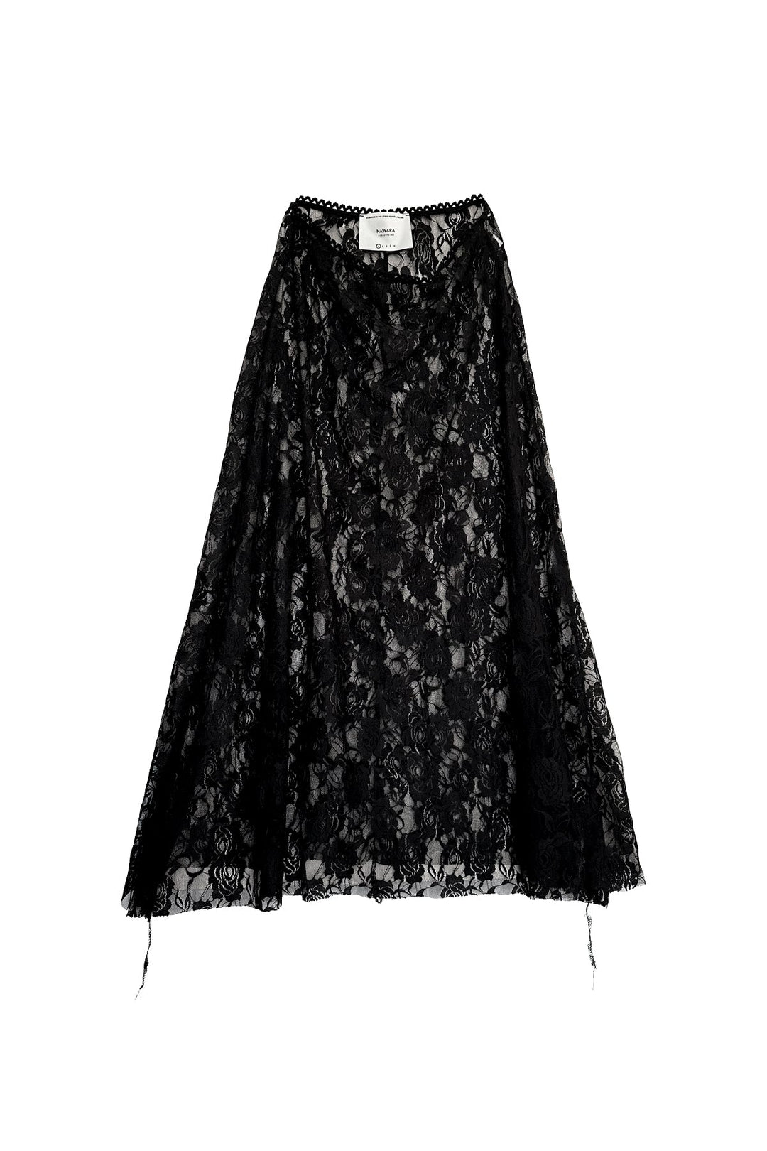 Nawara Rose Mesh Spódnica Czarna N-Hype