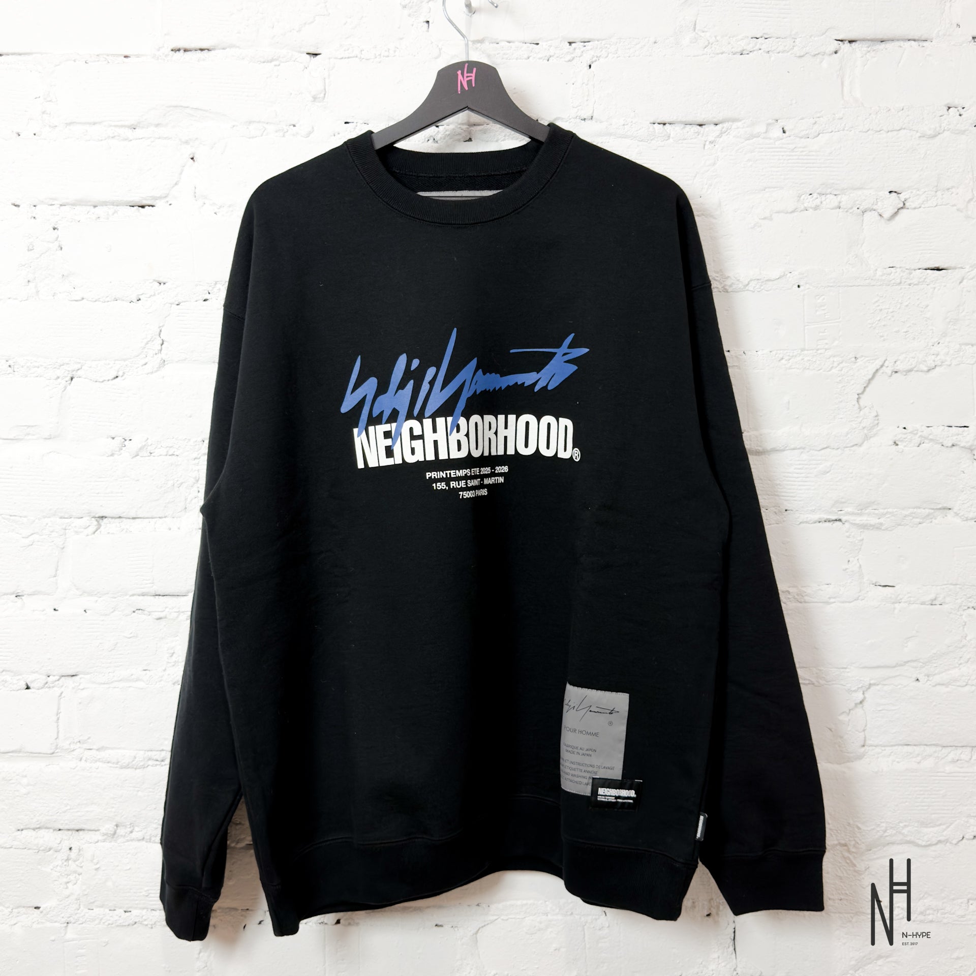 トップス NEIGHBORHOOD X YOHJI YAMAMOTO SWEAT XL NEIGHBORHOOD x Yohji Yamamoto Sweatshirt LS | N-Hype