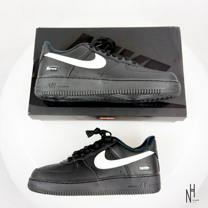 Nike Air Force 1 Low Supreme czarne i białe buty męskie N-Hype.