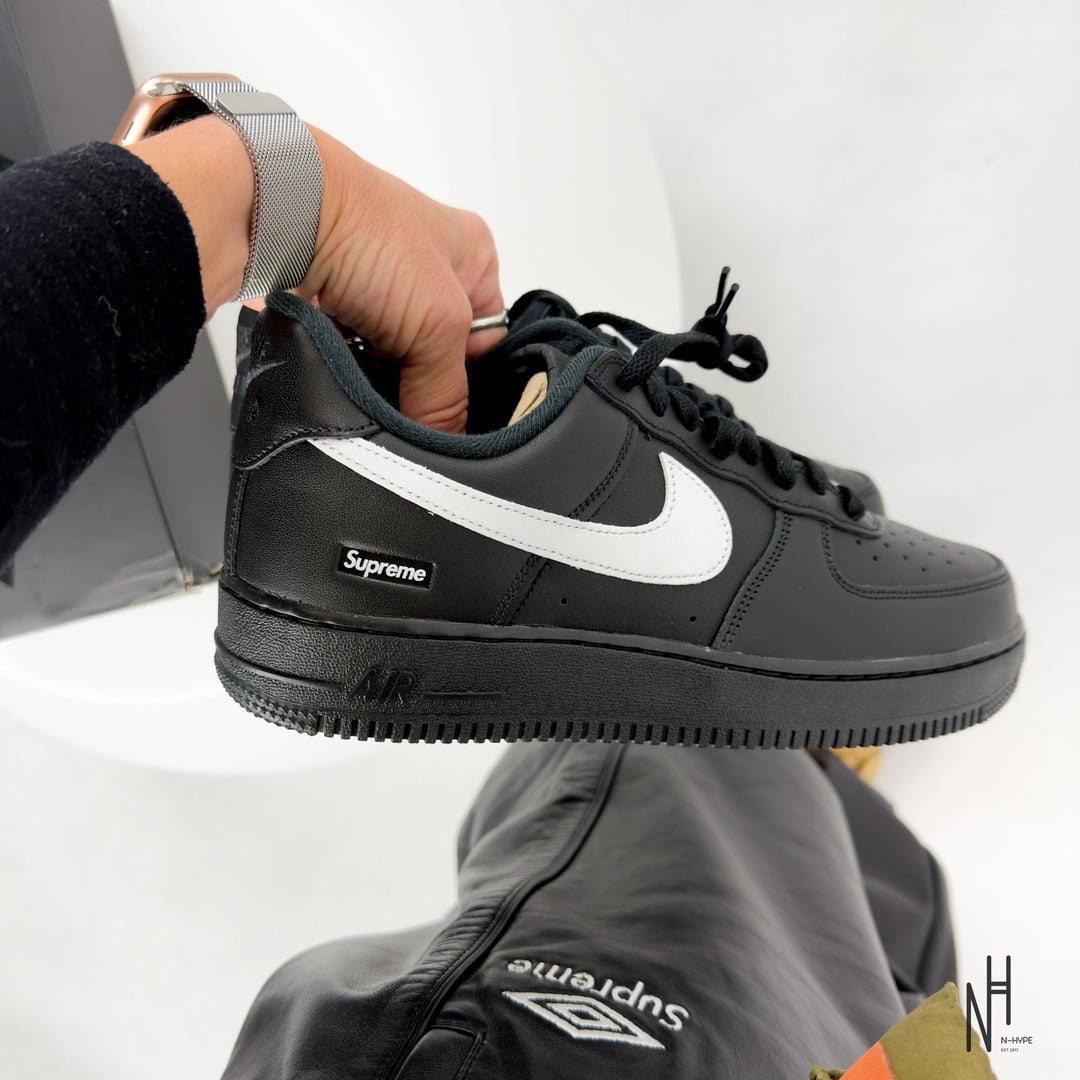 Nike Air Force 1 Low Supreme Black White sneakers męskie N-Hype