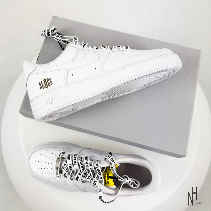 Nike Air Force 1 Low White '07 x Cough Syrup ALOCS ComplexCon Exclusive sneakers N-Hype.