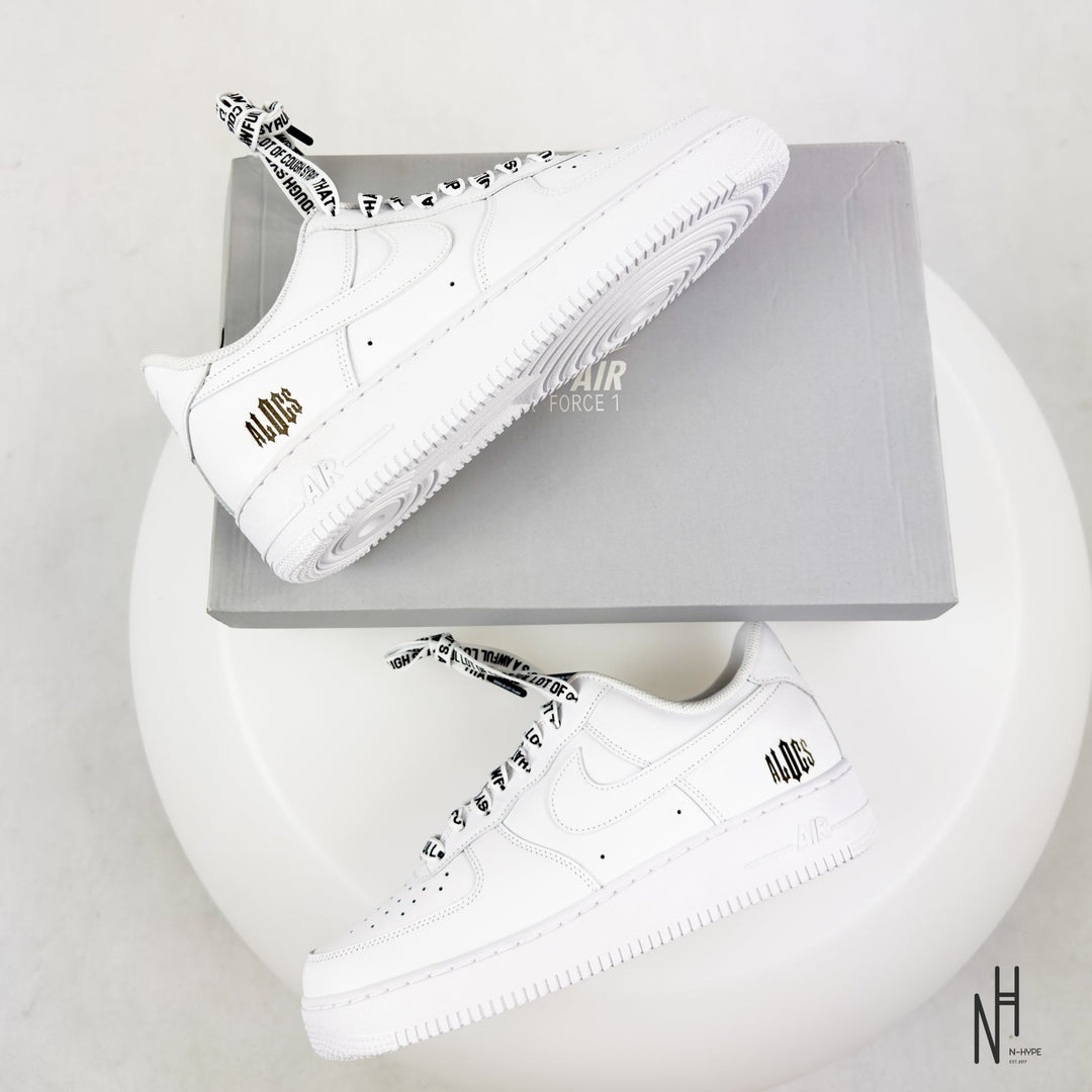 Nike Air Force 1 Low White '07 x Cough Syrup ALOCS ComplexCon Exclusive sneakers męskie N-Hype