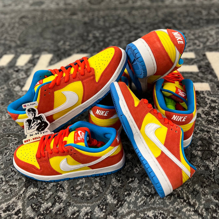 Nike SB Dunk Low Pro Bart Simpson buty męskie żółto-niebieskie N-Hype.