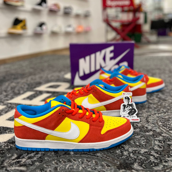 Nike SB Dunk Low Pro Bart Simpson sneakers buty męskie żółto-niebieskie N-Hype