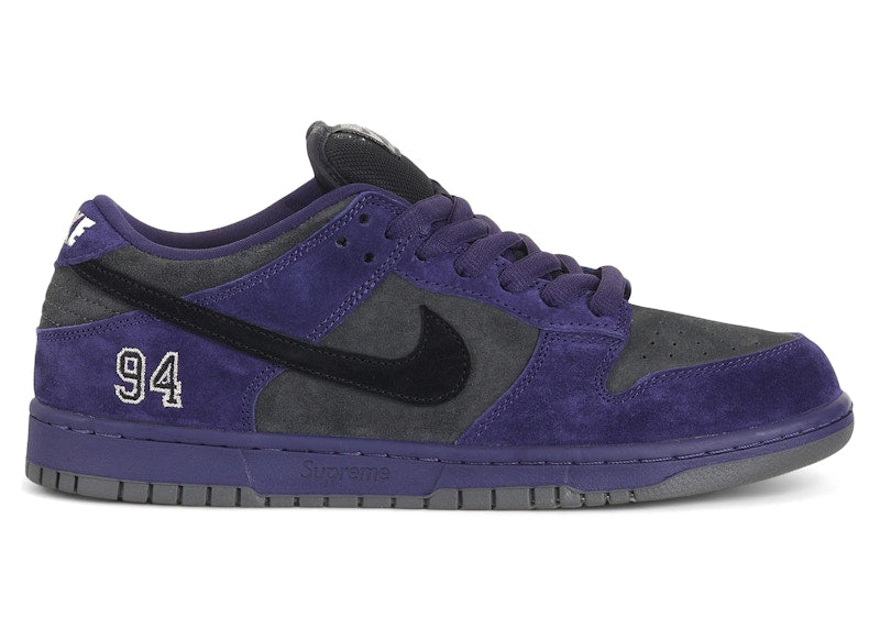 Nike SB Dunk Low Supreme 94 Ink sneakers męskie czarno-czerwone N-Hype