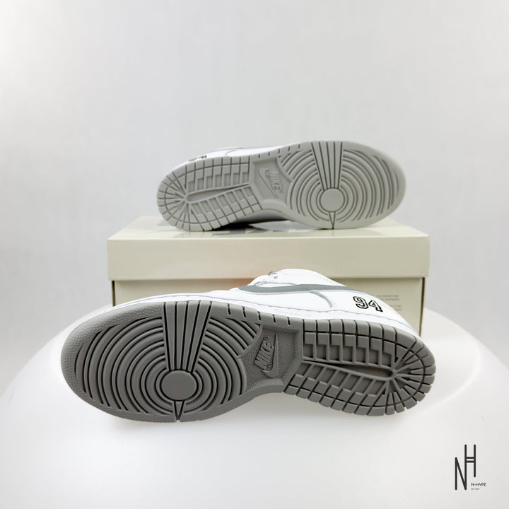 Nike SB Dunk Low Supreme 94 White Metallic Silver sneakers męskie N-Hype